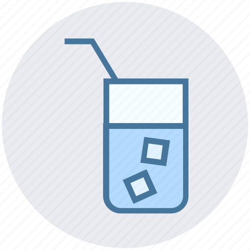 Cold drink, glass, ice, straw, water, water glass, wine icon - Download on Iconfinder