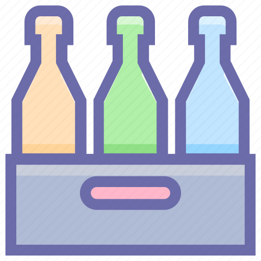 Beer, beer bottles, drinking, drinks, wine, wine bottles, wine pallet icon - Download on Iconfinder