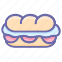 burger, eating, fast food, hamburger, junk food, long burger 
