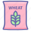 bag, flour, food, grain, wheat, wheat bag, wheat sack 