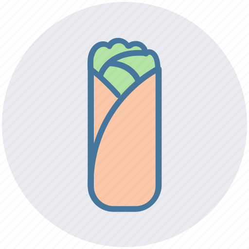 Arabic food, chicken roll, dinner, fast food, roll, shawarma, wrap icon - Download on Iconfinder