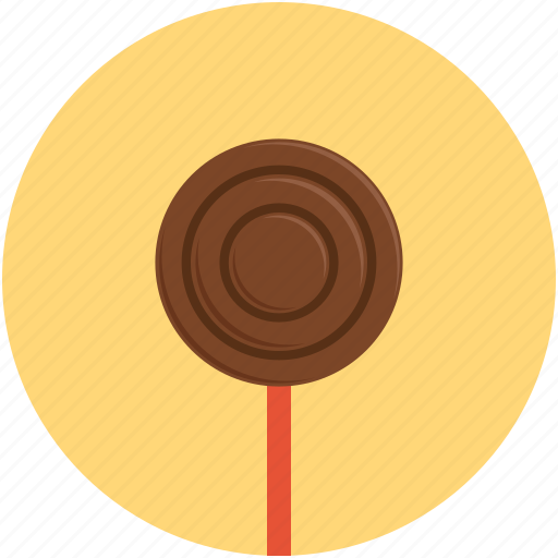 Chocolate lolly, lolly, food, sweet icon - Download on Iconfinder
