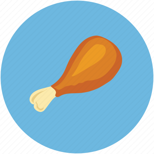Chicken leg, chicken meat, food, thigh meat icon - Download on Iconfinder