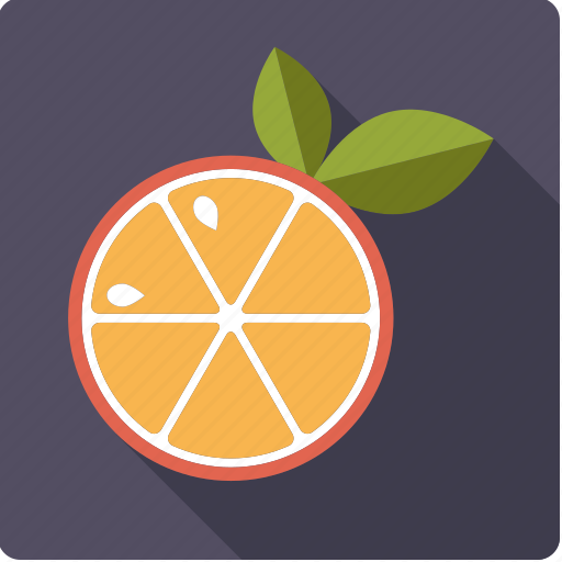 Citrus, food, juicy, leaves, orange, slice icon - Download on Iconfinder