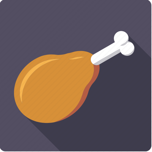 Chicken, food, fried, leg, meat, poultry icon - Download on Iconfinder