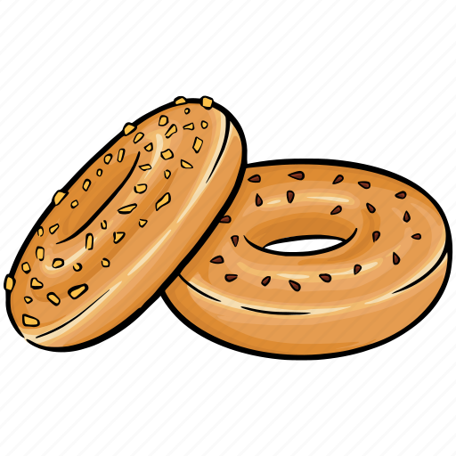Bagel, bakery, bread, bun icon - Download on Iconfinder