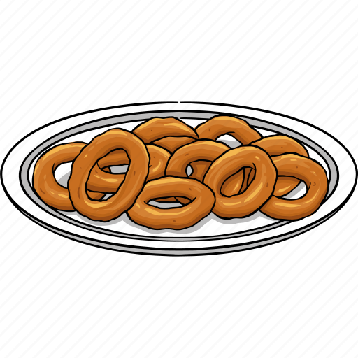 Crispy, cuisine, onion, ring, snack icon - Download on Iconfinder