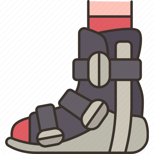 Foot, broken, fracture, cast, orthopedic icon - Download on Iconfinder