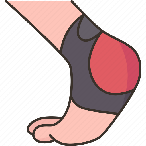 Heel, pain, plantar, tendon, inflammation icon - Download on Iconfinder