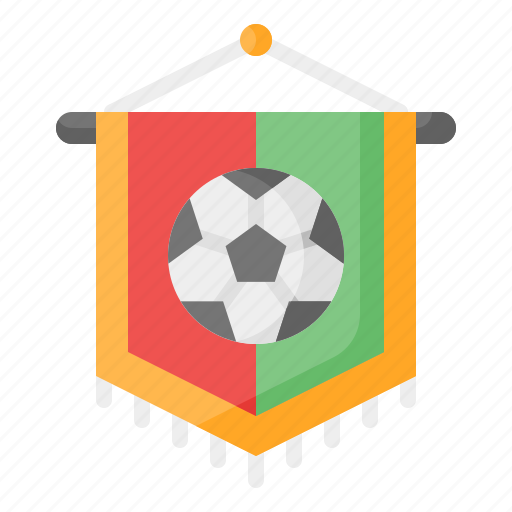 Banner, flag, pennant, football, soccer, team, club icon - Download on Iconfinder