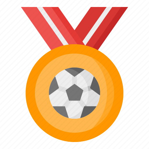 Medal, champion, winner, ball, football, soccer, sport icon - Download on Iconfinder