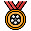 medal, champion, winner, ball, football, soccer, sport