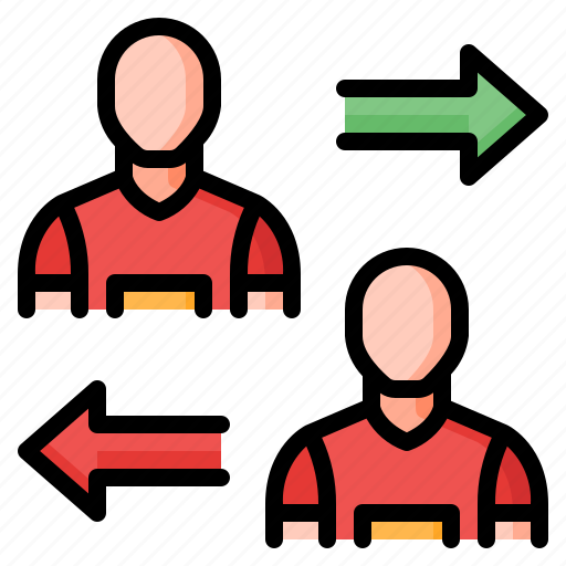 Player, substitution, substitute, change, football, soccer, sport icon - Download on Iconfinder