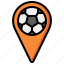 football, pitch, map, gps, point, soccer, zone, ball, location, locator, pin 