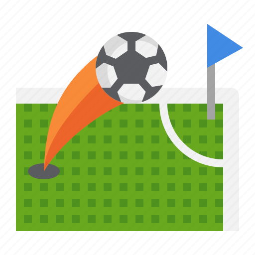 Football, angle, corner, flag, triangular, player, soccer icon - Download on Iconfinder