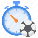 stopwatch, timer, clock, football, soccer, sport, time, timepiece, ball, watch