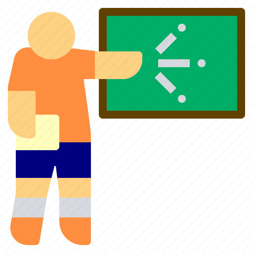 Coach, football, plan, player, soccer, strategy, study icon - Download on Iconfinder
