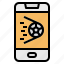app, football, mobile, phone, soccer, technology 