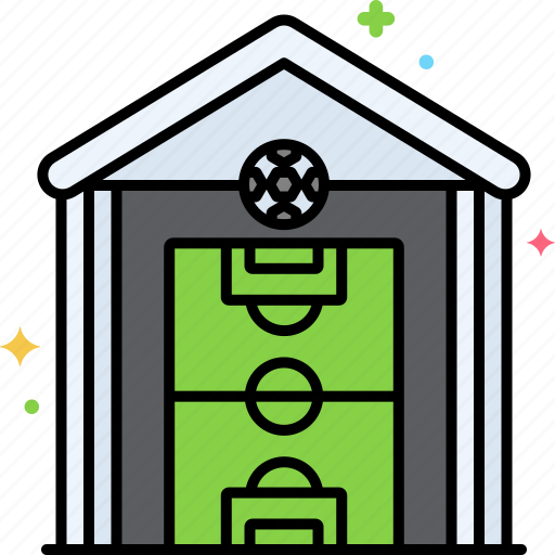 Field, football, house, indoor icon - Download on Iconfinder