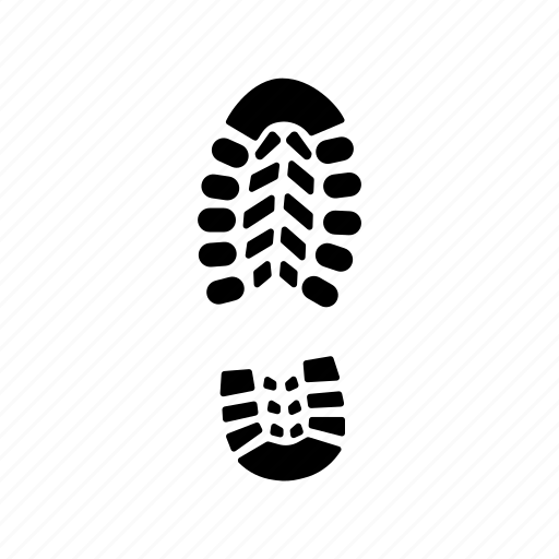 Footprint, icons, left, print, shoe icon