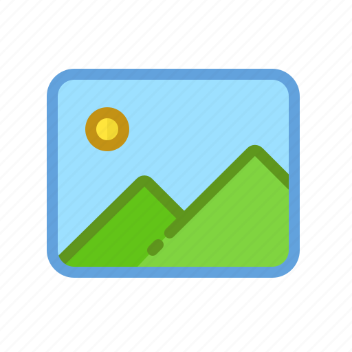 Album, gallery, landscape, mountines, picture, sun icon - Download on Iconfinder