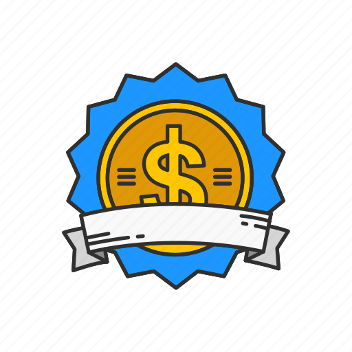 Award, badge, dollar badge, dollars icon - Download on Iconfinder