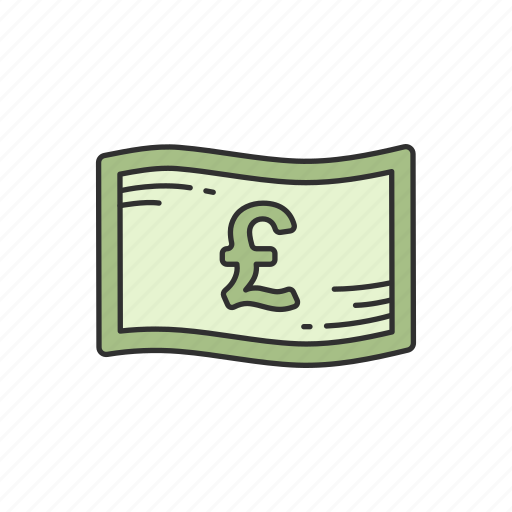 Bill, british pound, cash, currency icon - Download on Iconfinder