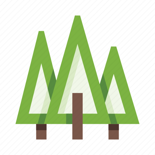 Forest, trees, wood, coniferous, pine, spruce, fir icon - Download on Iconfinder