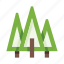 forest, trees, wood, coniferous, pine, spruce, fir 
