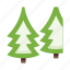 forest, trees, wood, coniferous, pine, fir, christmas tree 