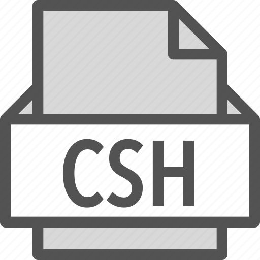 Csh, extension, file, folder, tag icon - Download on Iconfinder