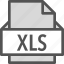 extension, file, folder, tag, xls 