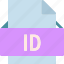 extension, file, folder, id, tag 
