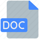 doc, document, extension, file, format, format files, interface
