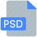 document, extension, file, format, format files, interface, psd