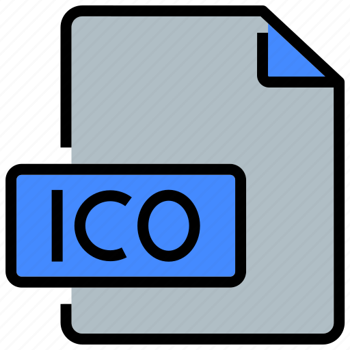 Extension, file, file type, format, format files, ico, interface icon - Download on Iconfinder
