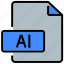 ai, extension, file, file type, format, format files, interface 