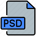 document, extension, file, file type, format, format files, psd