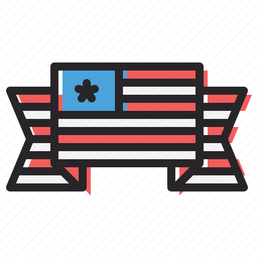 America, american, banner, flag, fourth of july, independence day, july 4 icon - Download on Iconfinder