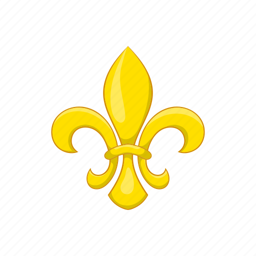 Cartoon, emblem, fleur, flower, france, french, lily icon - Download on Iconfinder