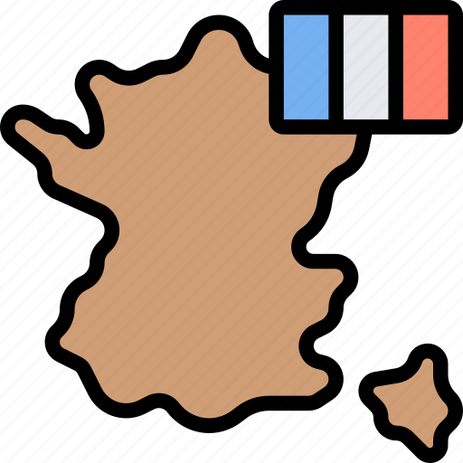 France, map, region, country, nation icon - Download on Iconfinder