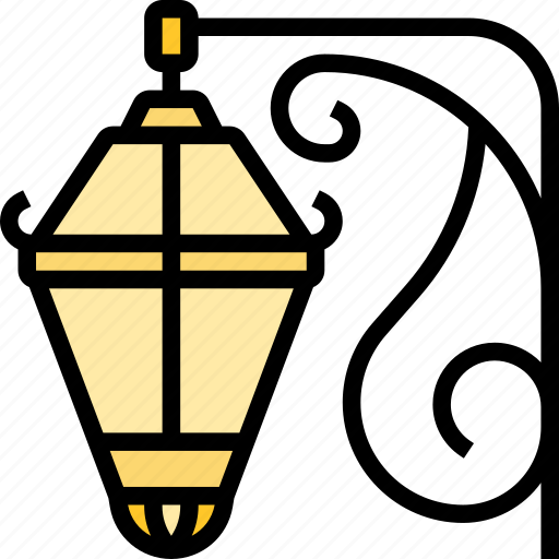 Lamp, street, light, city, vintage icon - Download on Iconfinder