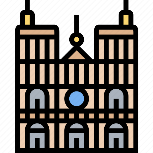 Notre, dame, cathedral, paris, landmark icon - Download on Iconfinder