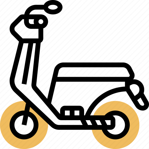 Scooter, motorcycle, vehicle, ride, transportation icon - Download on Iconfinder