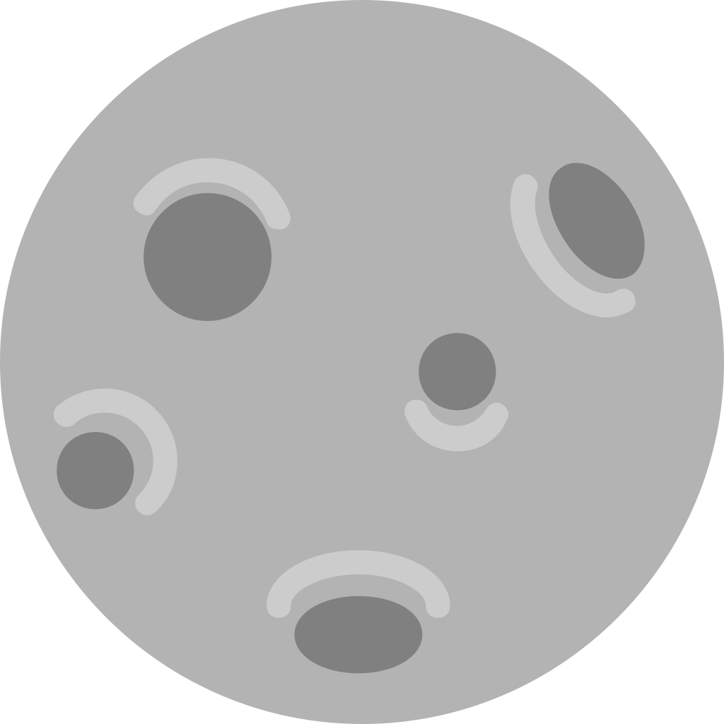 Scared moon. Scary icon. Scary MIME PNG.