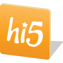 hi5, logo, media, social, share