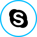 skype, logo, social, media