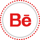 behance, social, media, logo