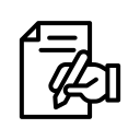 writing, hand, pen, paper, note