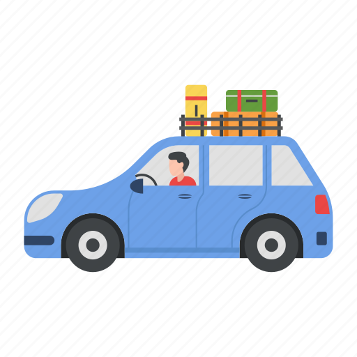 Car, driving, vacation, travelling, hobby, outdoor, luggage illustration - Download on Iconfinder